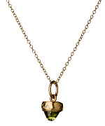 Page Sargisson Peridot Acorn Drop Necklace