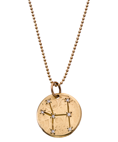 Page Sargisson 10k Gold and Diamond Constellation Pendant Necklace