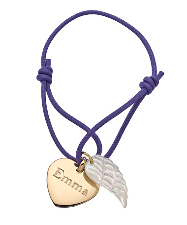 Petits Tresors Paris Gold Angel Wing Charm Bracelet