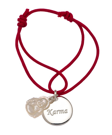 Petits Tresors Paris Silver Buddha Charm Bracelet