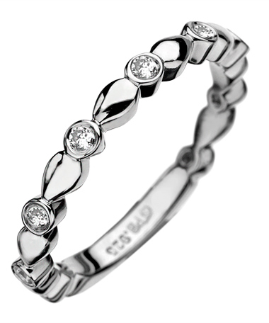 Phyllis Bergman Bead Set Diamond Band