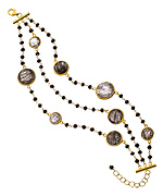 Piara by Elaine J Multi-Strand Rutilated Quartz Beaded Bracelet