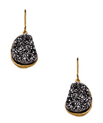 Piara by Elaine J Gold and Druzy Kidney Shaped Earrings