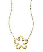 Priviledged Gold Flower Necklace