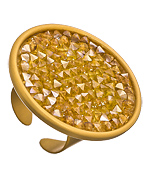 Roberta Chiarella Gold Plated Crystal Druzy Ring