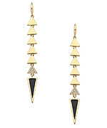 Boy Meets Girl x Roman Luxe Triangle Drop Earrings