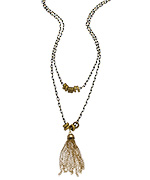 Skinny by Jessica Elliot Beaded Tassel Necklace