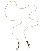 SKINNY by Jessica Elliot Mini Skull Lariat Necklace