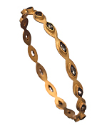 SKU Smokey Quartz Marquise Bangle