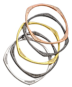 SKU Square Geometric Bangle