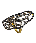 Socheec Diamond Diamond Pave Statement Ring