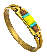 Sandy Hyun Yellow Pyramid Stud Bracelet