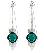 Sandy Hyun Green Earrings