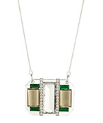 Sandy Hyun Crystal Rows Necklace