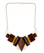 Sandy Hyun White Bib Necklace