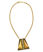 Sandy Hyun Box Chain Pendant Necklace