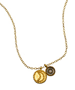 Satya Jewelry Gunmetal and Gold Celestial Twilight Necklace
