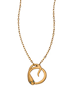 Satya Jewelry Gold Serpent Infinity Necklace