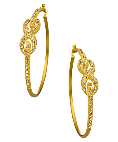 Seraphina Gold Infinity Hoop Earrings