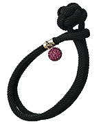 Seraphina Black Rope Knot Bracelet