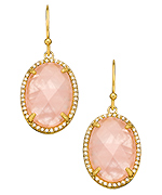 Seraphina Rose Quartz Drop Earrings