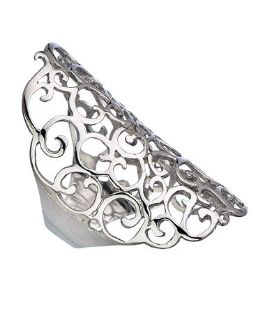 Seraphina Silver Filigree Cigar Band
