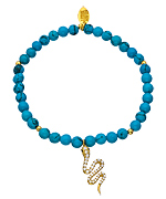 Seraphina Turquoise CZ Snake Bracelet