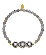 Seraphina CZ Three Circles Bracelet