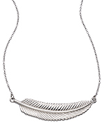 Seraphina Silver Leaf Pendant Necklace