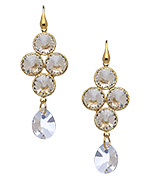 Seraphina Crystal Circle Chandelier Earrings