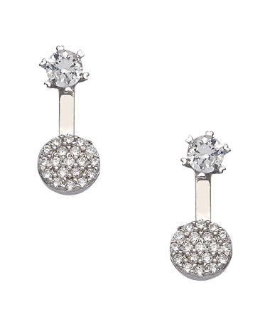 Seraphina Peek-A-Boo Disc Stud Earrings