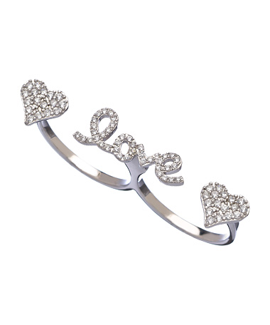 Seraphina CZ Love Double Ring