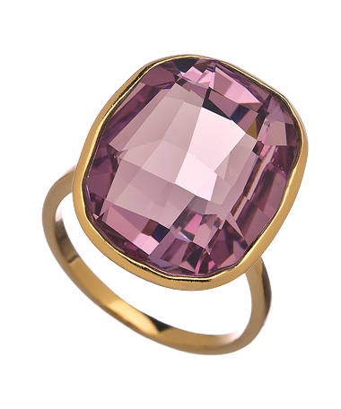 Seraphina Amethyst Crystal Cocktail Ring