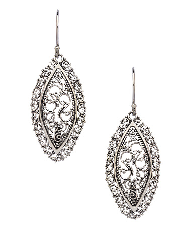 Seraphina Filigree Marquis Drop Earrings