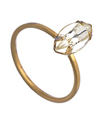 Serefina Gold and Crystal Marquis Ring