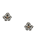 Sethi Couture Rose Cut Diamond Stud Earrings
