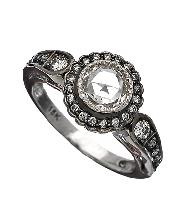 Sethi Couture 18k True Romance Vintage Inspired Diamond Ring