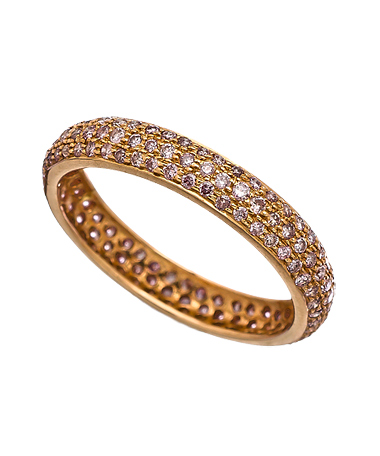 Sethi Couture Diamond Pave Rose Gold Ring