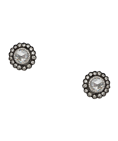 Sethi Couture White Diamond True Romance Stud Earrings