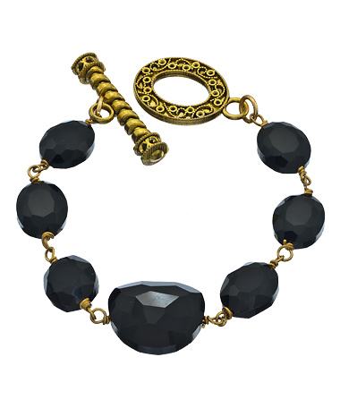 Shabana Khan Black Nugget Doreen Bracelet