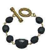 Shabana Khan Black Nugget Doreen Bracelet