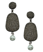 Shabana Khan Jordan White Pearl Drop Earrings