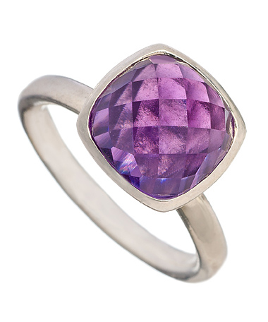 Shamila Fine Jewelry Amethyst Harem Stacking Ring