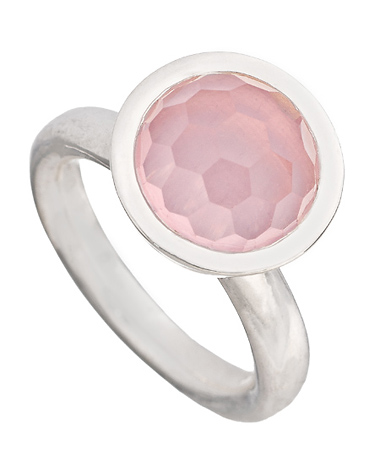 Shamila Fine Jewelry Rose Quartz Cosmic Cocktail Stacking Ring