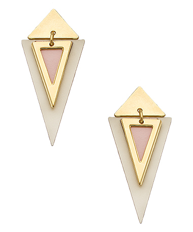 Shlomit Ofir Gold and Formica Kakadu Earrings