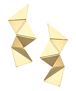 Shlomit Ofir Gold Origami Earrings