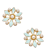 Shlomit Ofir Gold and Enamel Clara Earrings