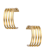 Shlomit Ofir Gold Urban Half-Hoop Earrings