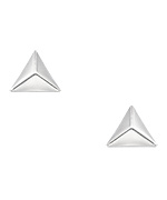 Shlomit Ofir Silver Chevron Stud Earrings