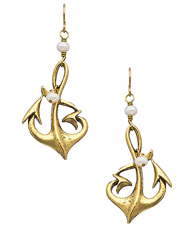 Baubella by Sophia & Chloe Anchor Earrings